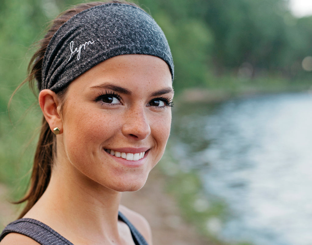 Charcoal Tri-Blend LYM Scrunch Headband