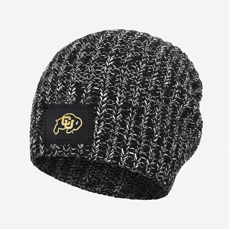Colorado Buffaloes Black and White Speckled Beanie