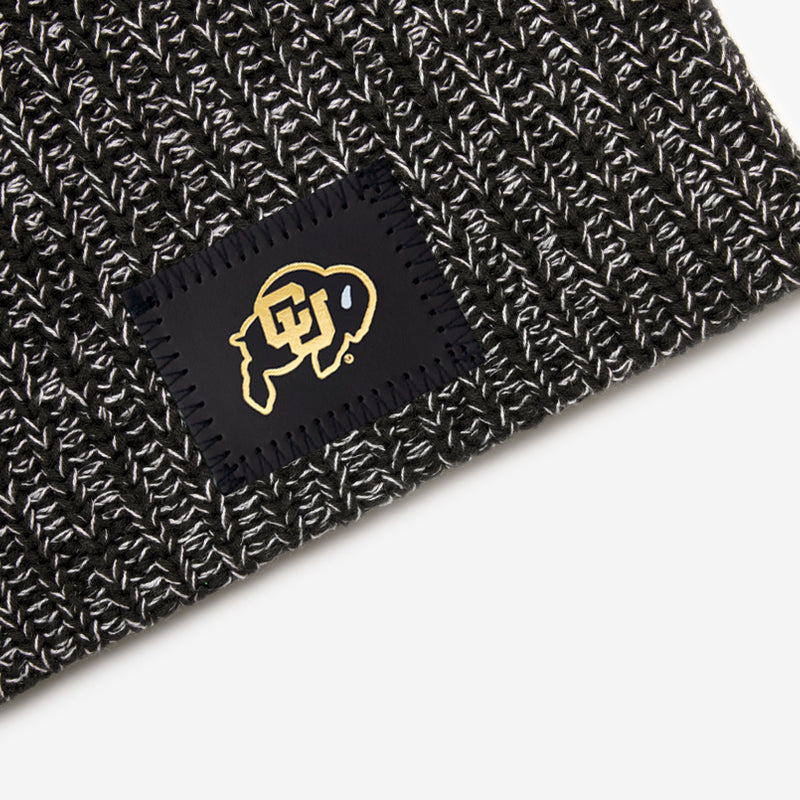 Colorado Buffaloes Black and White Speckled Beanie