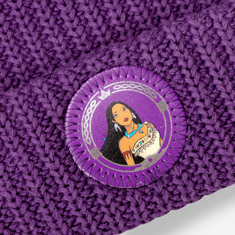 Pocahontas Purple Pom Beanie