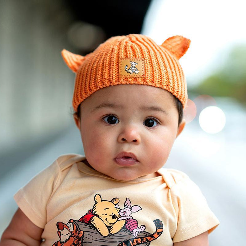 Tigger Orange Baby Beanie With Ears