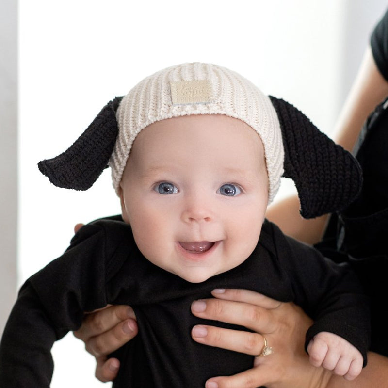 Dog Baby Lightweight Beanie with Ears