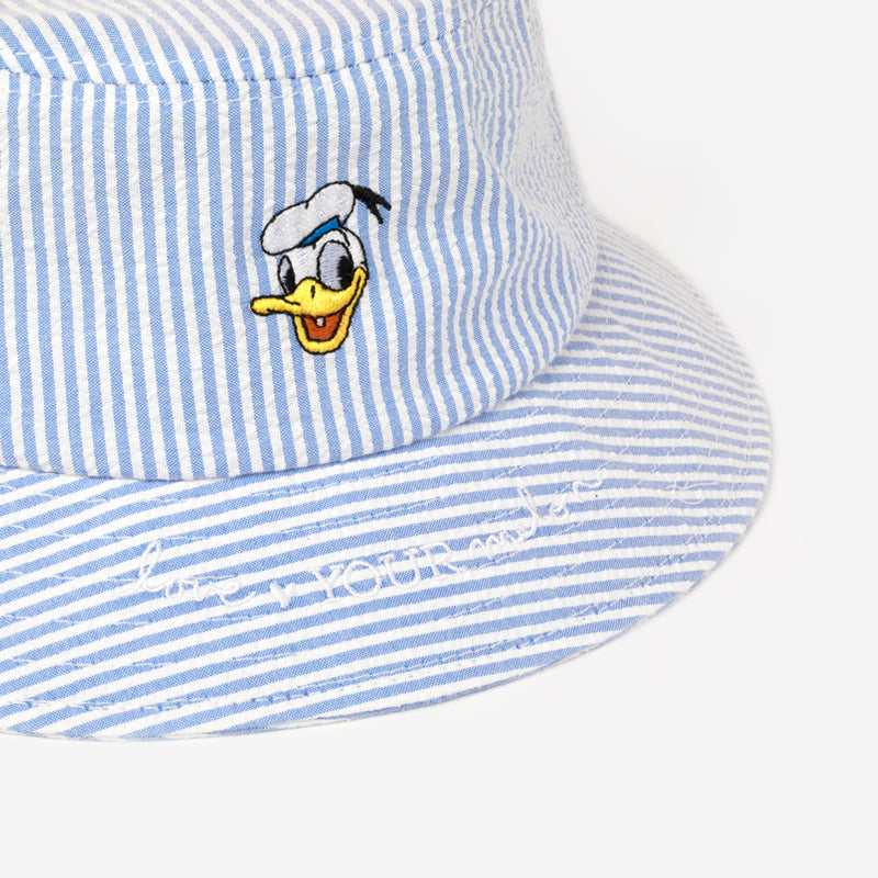 Donald Duck Blue Seersucker Bucket Hat