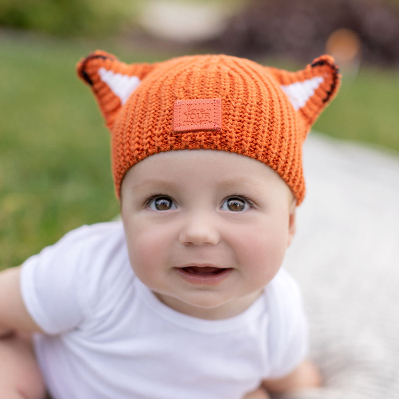 Fox Baby Lightweight Beanie with Ears