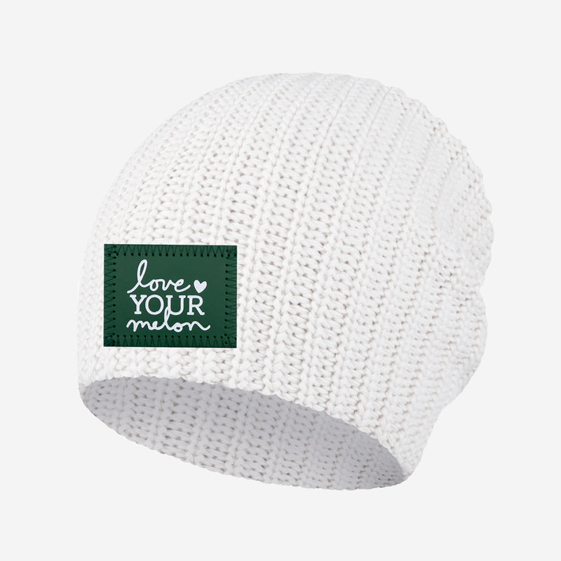 White Beanie (Green Leather White Foil Patch)