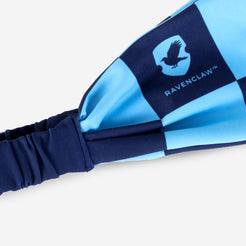 Ravenclaw™ Navy and Light Blue Checkered Scrunch Headband