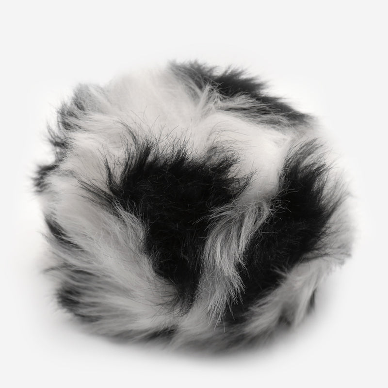 Panda Tri-Color Pom (Black, Silver, White)