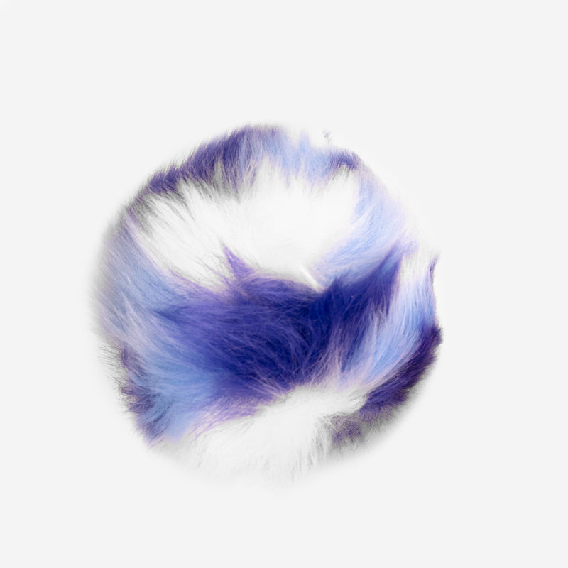 Waves Tri-Color Pom (Sapphire, Soft Blue, White)