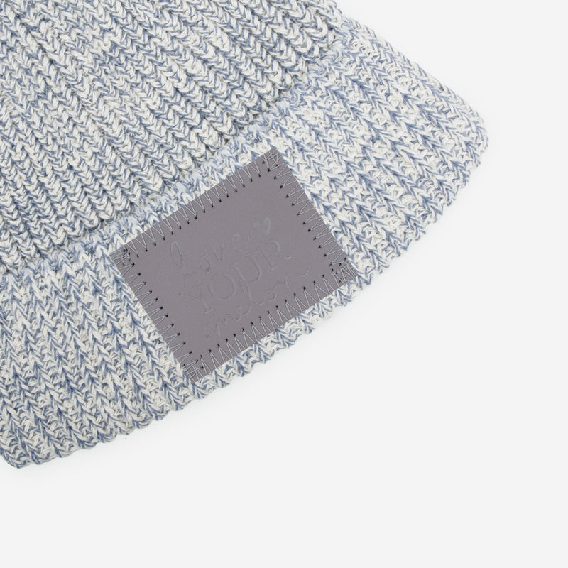 Cat Kids Gray Speckled Lightweight Beanie with Ears