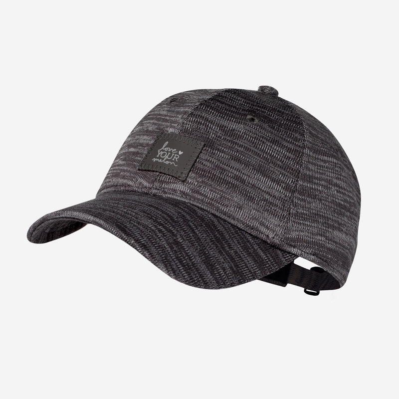 Dark Charcoal and Light Gray Speckled Hero Cap
