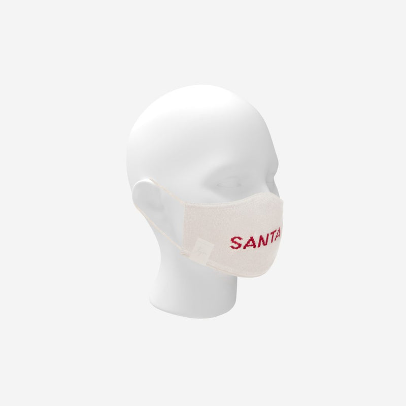 Santa Natural and Red Kids Seamless 3D Knit Face Mask