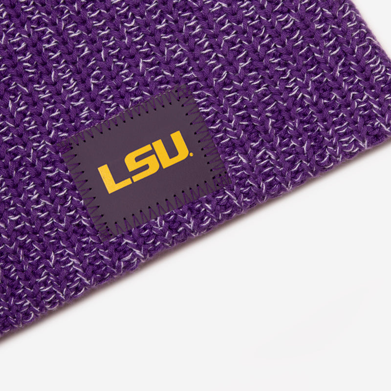 LSU Tigers Purple and White Speckled Speckled Beanie