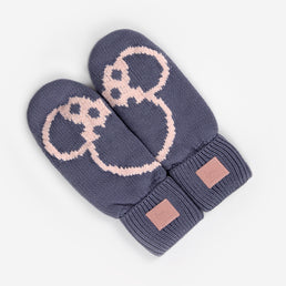 Minnie Mouse Light Charcoal Mittens