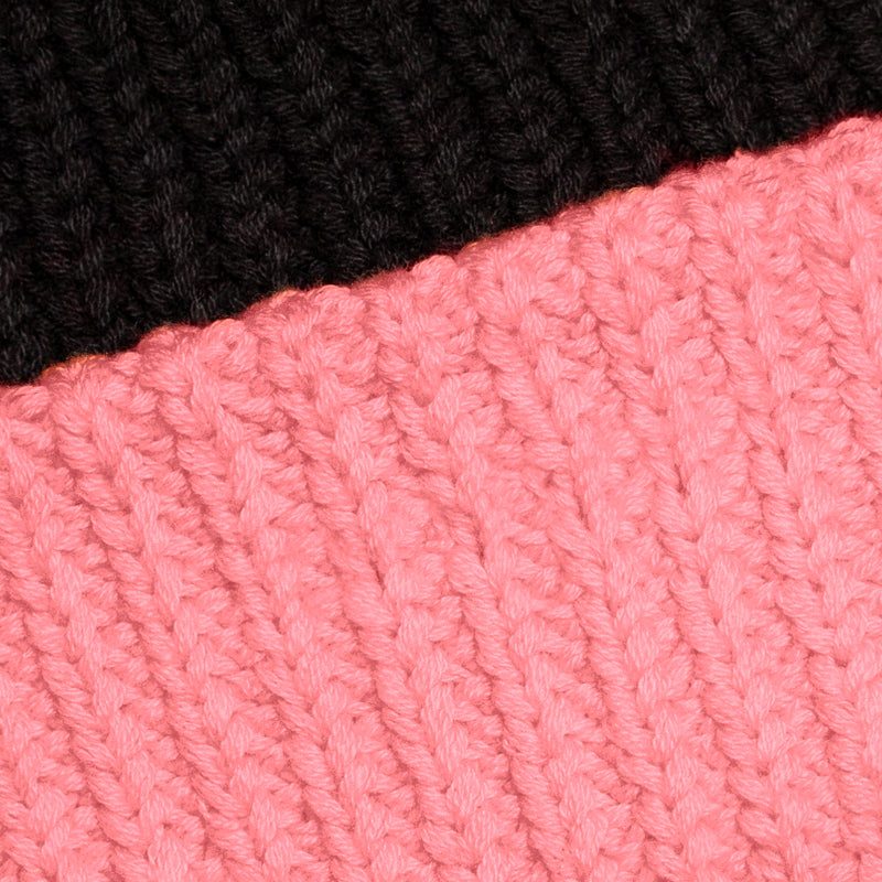 Minnie Mouse Pink and Black Double Pom Beanie