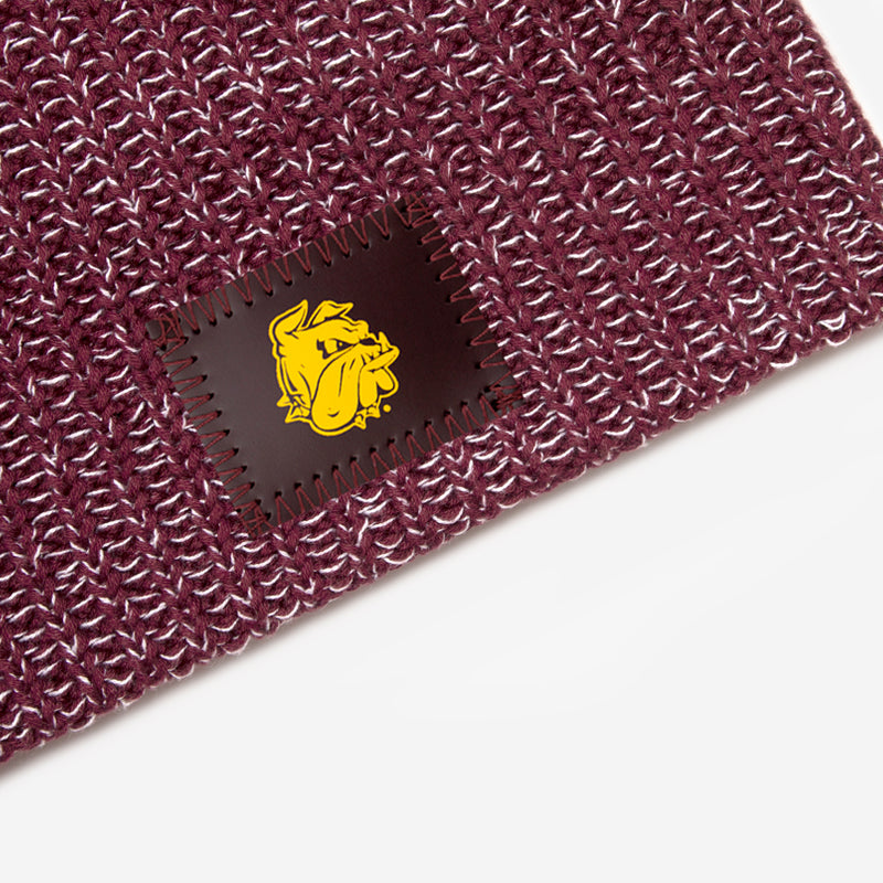Minnesota Duluth Bulldogs Burgundy and White Speckled Beanie