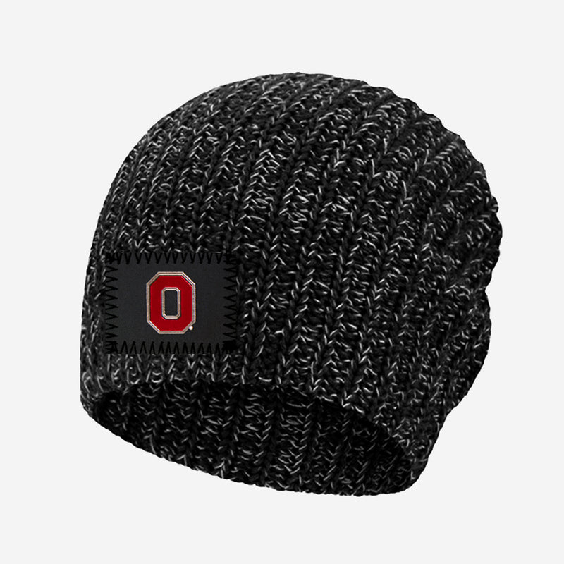 The Ohio State Buckeyes Black and White Speckled Beanie