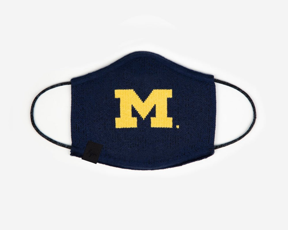 Michigan Wolverines Navy Seamless 3D Knit Face Mask