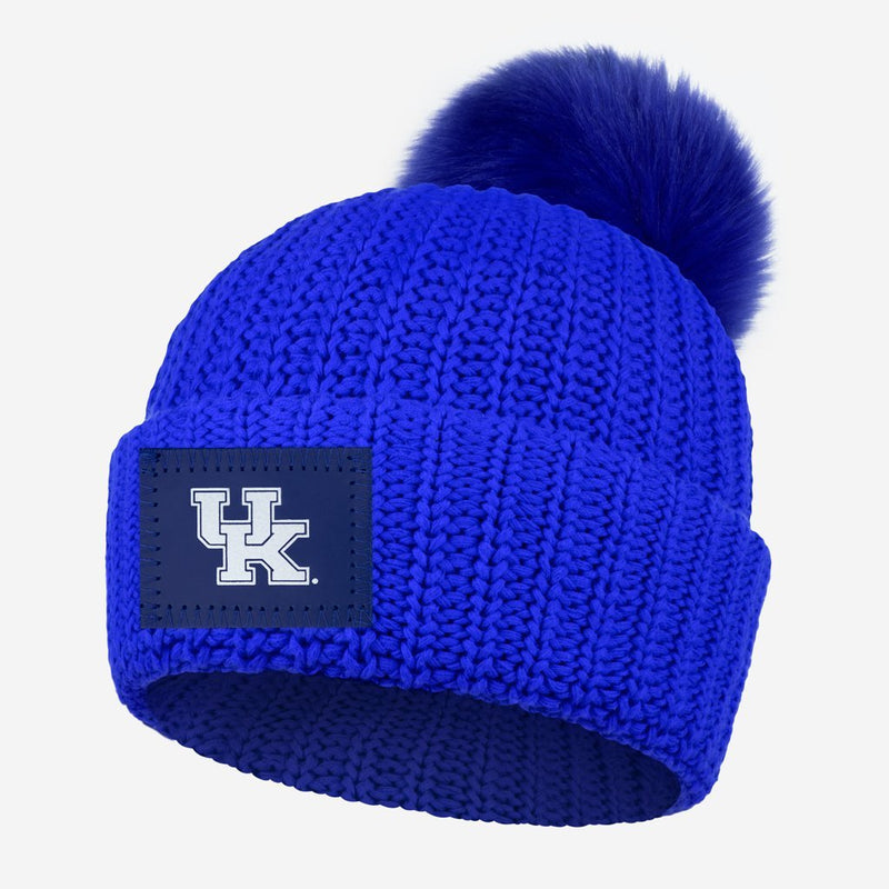 Kentucky Wildcats Royal Blue Pom Beanie