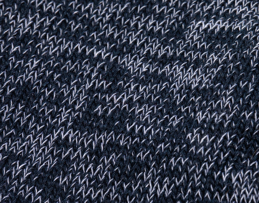 Navy and White Speckled FitKnit LYM Scrunch Headband