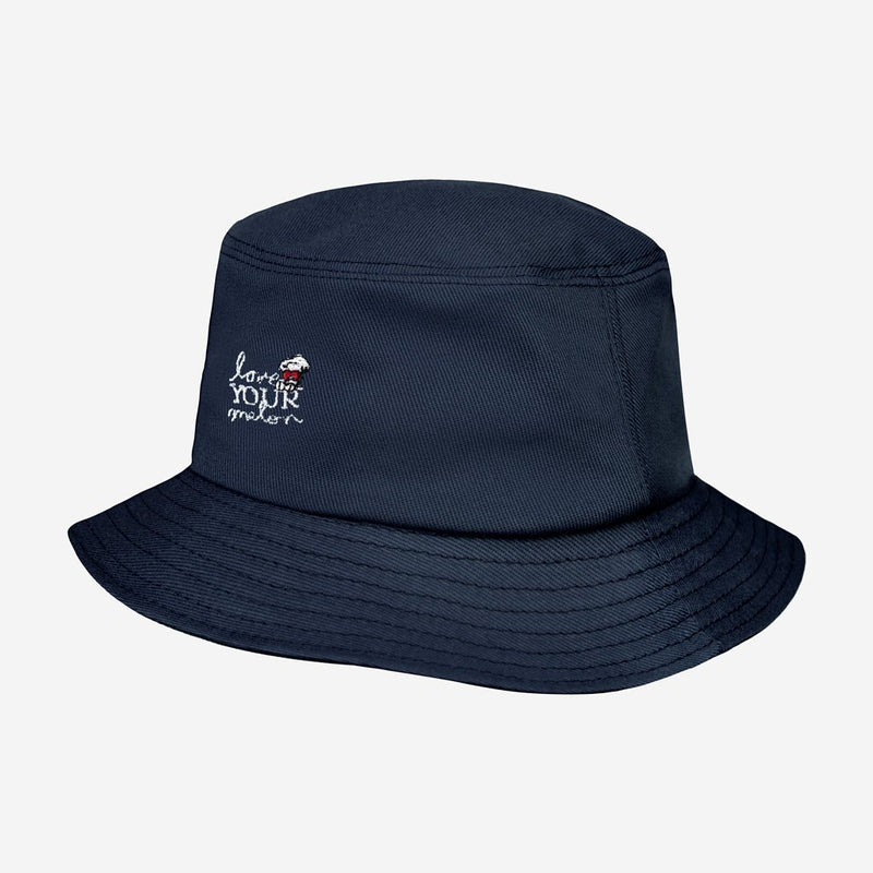 Snoopy Hearts Love Your Melon Kids Oxford Blue Bucket Hat