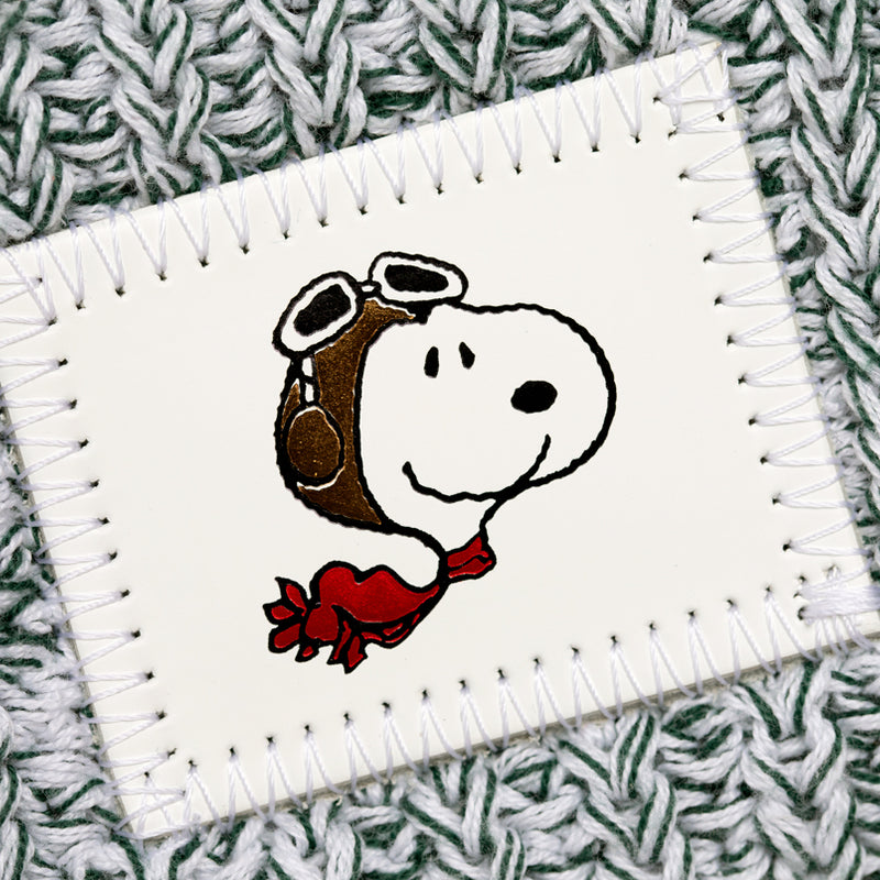 Snoopy Flying Ace Hunter Speckled Beanie