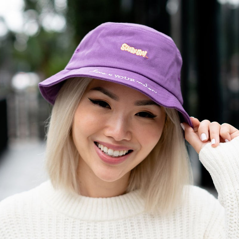 Love Your Melon Adult Scooby-Doo Bucket Hat in Purple | 100% Cotton