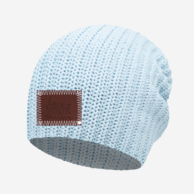 Light Blue Recycled Cotton Beanie