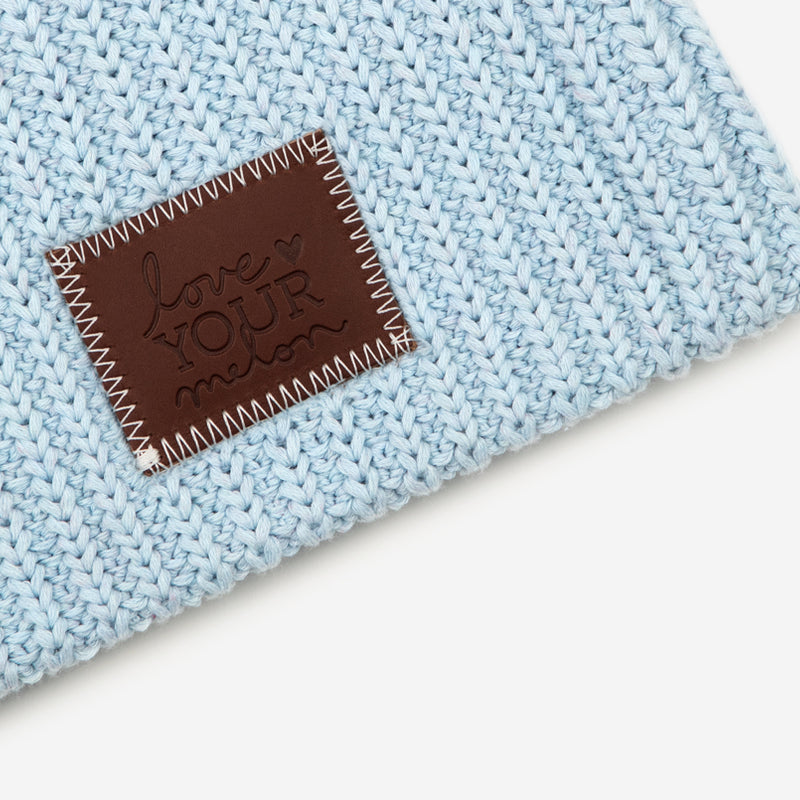 Light Blue Recycled Cotton Beanie