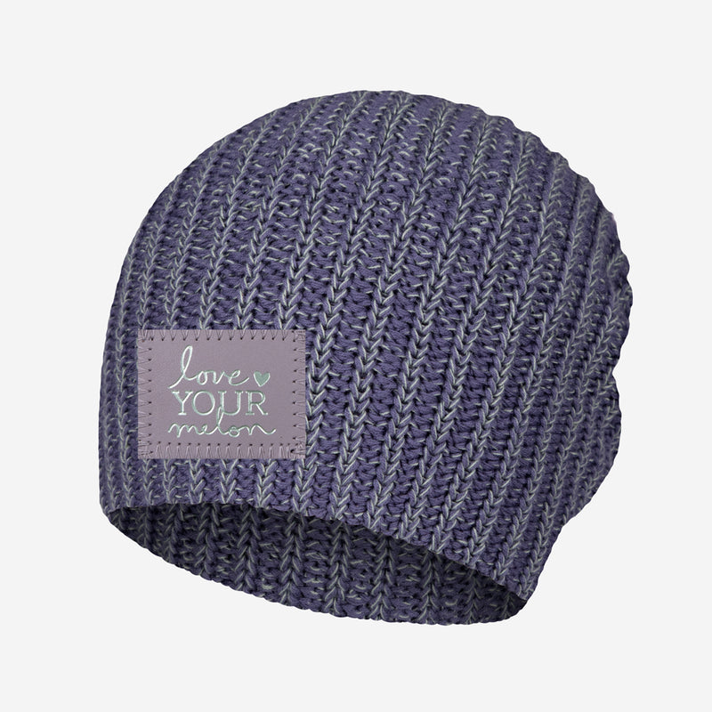 Slate and Palm Speckled Beanie