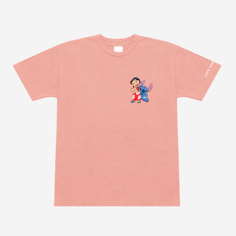 Lilo & Stitch Peach Short Sleeve T Shirt