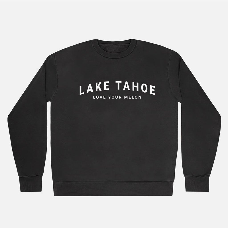 Lake Tahoe Dark Charcoal Crew Sweatshirt