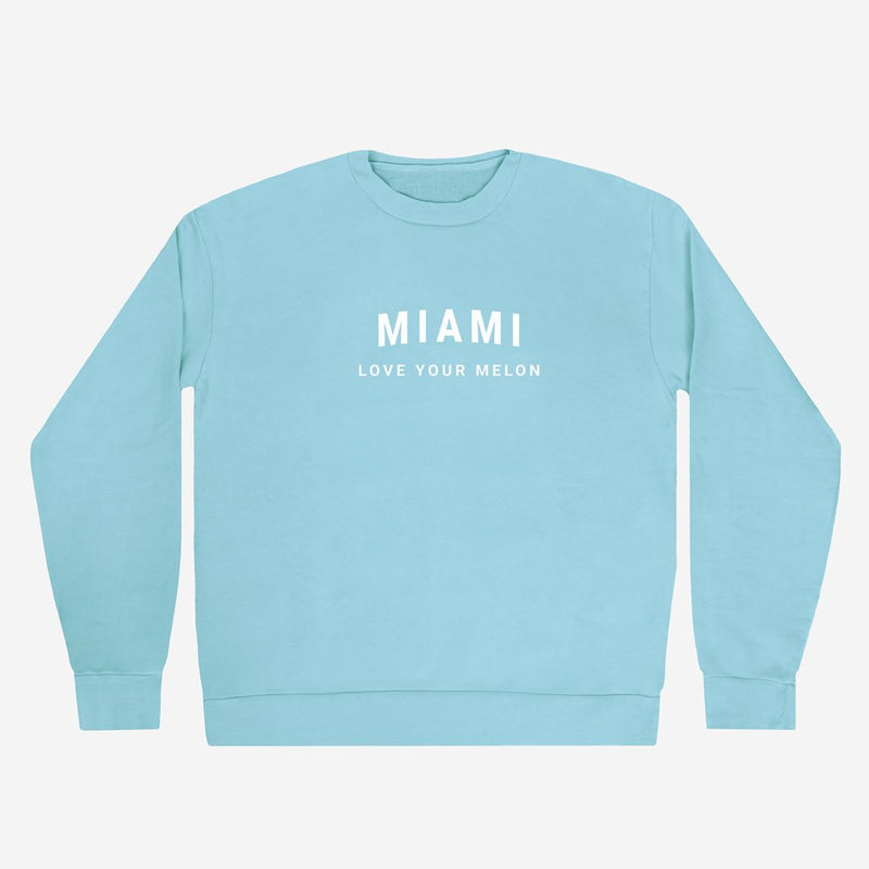 Miami Sterling Blue Crew Sweatshirt