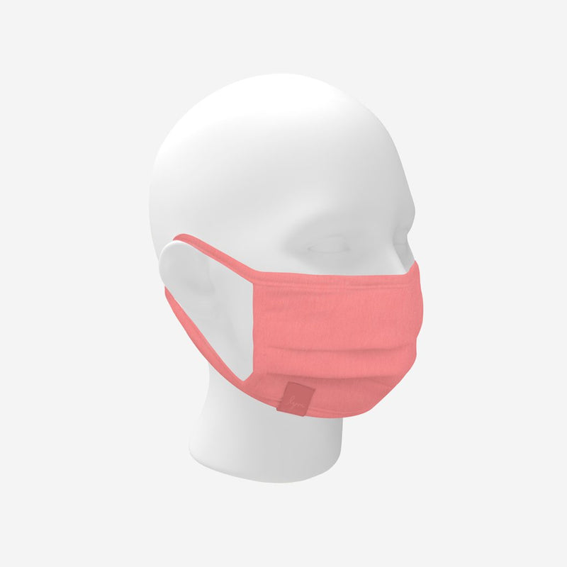 Dusty Pink Monochrome Pleated Mask