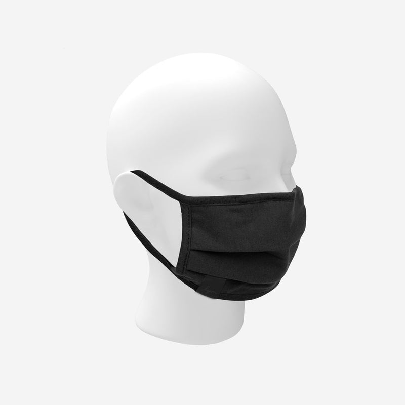 Dark Charcoal Monochrome Pleated Mask