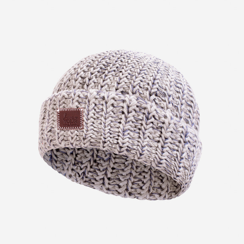 Toddler Gray Speckled Cuffed Beanie