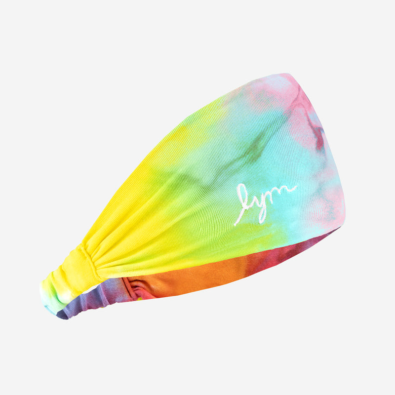 Rainbow Tie Dye Scrunch Headband