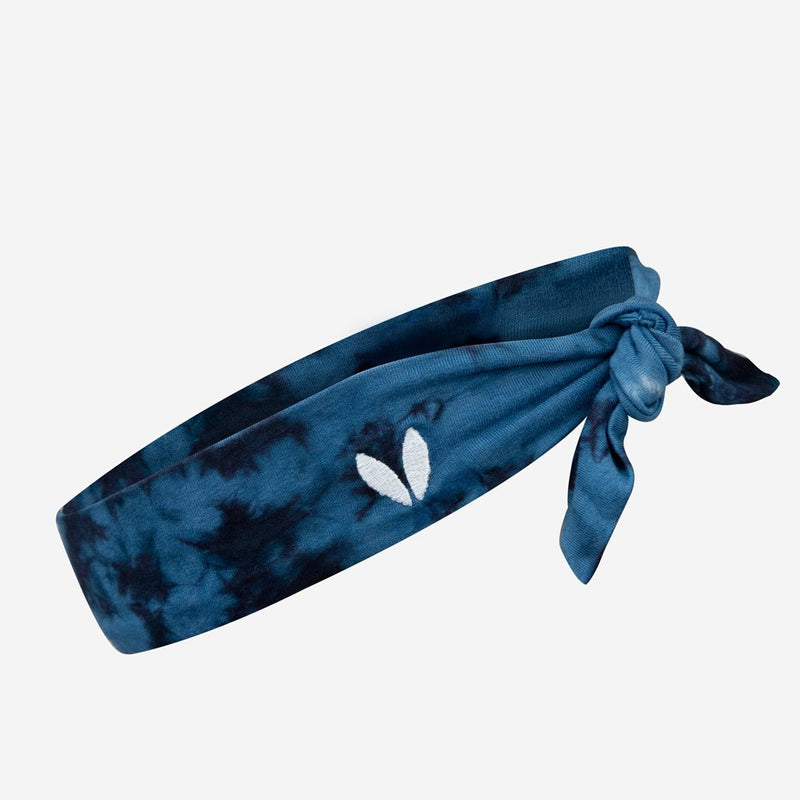 Navy and Black Tie Dye Tie Headband