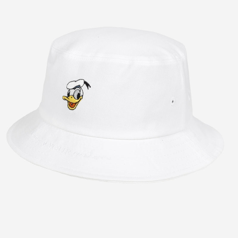 White Donald Duck Bucket Hat