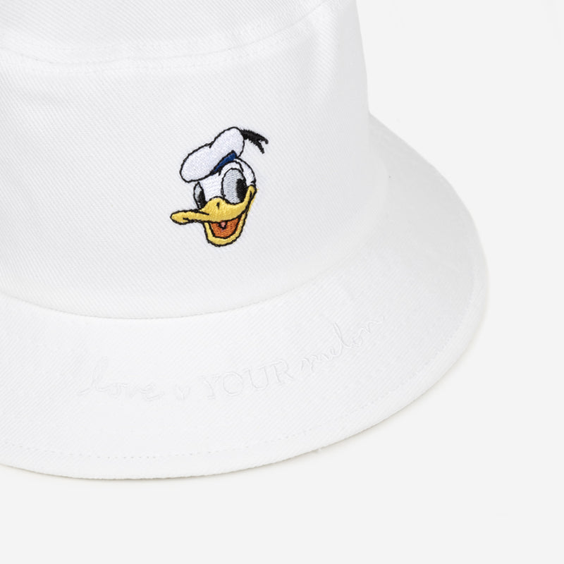 White Donald Duck Bucket Hat