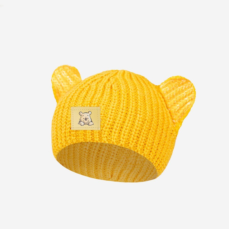 Winnie the Pooh Yellow Baby Beanie With Ears