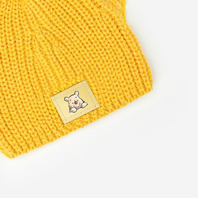 Winnie the Pooh Yellow Baby Beanie With Ears