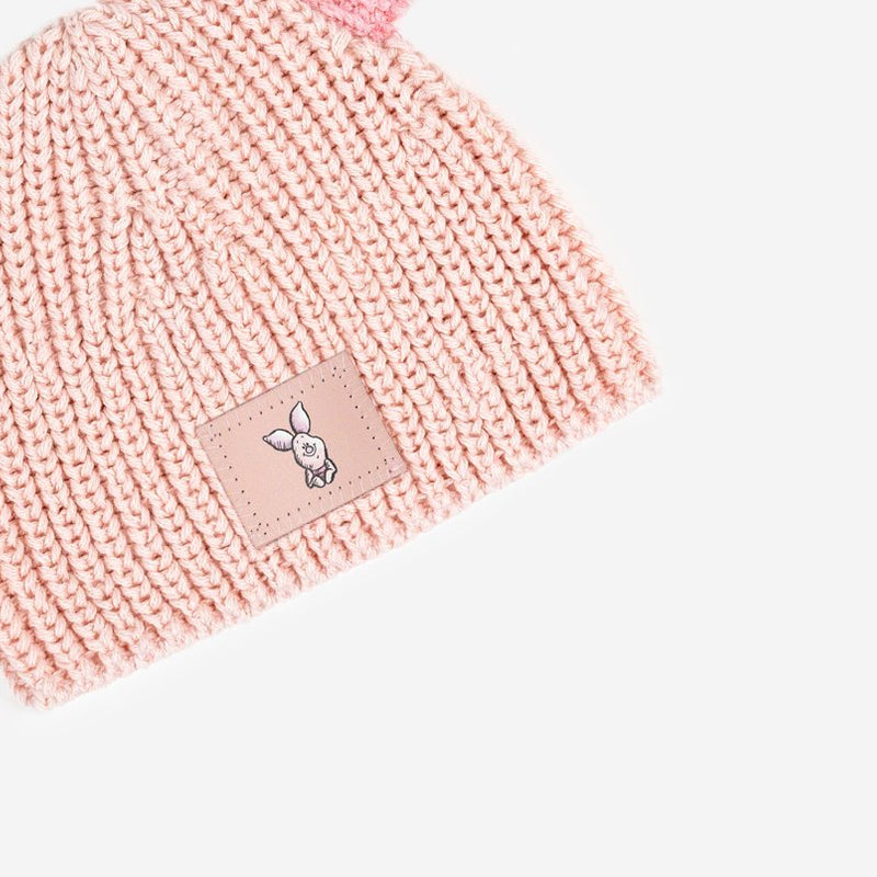 Piglet Pink Baby Beanie With Ears