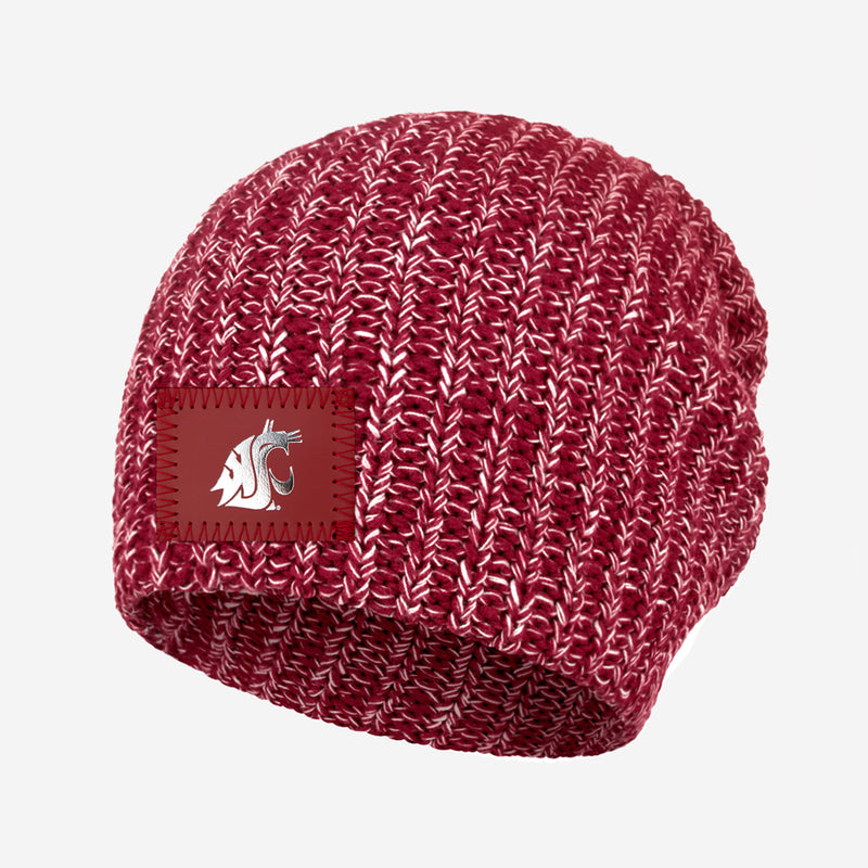 Washington State Cougars Crimson and White Speckled Beanie