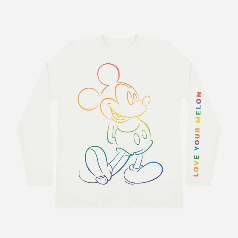 Mickey Mouse PRIDE White Long Sleeve Shirt